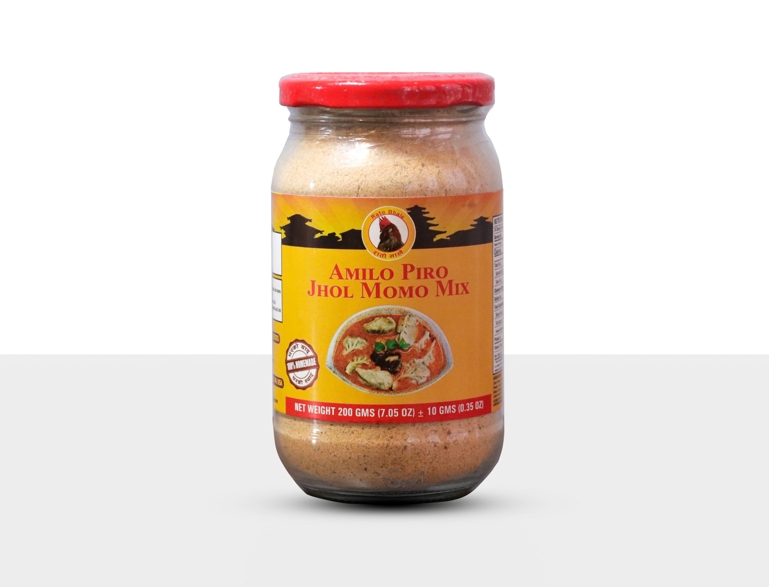 Amilo Piro Jhol Momo Mix by Rato Bhale – spicy tangy Nepali jhol momo seasoning