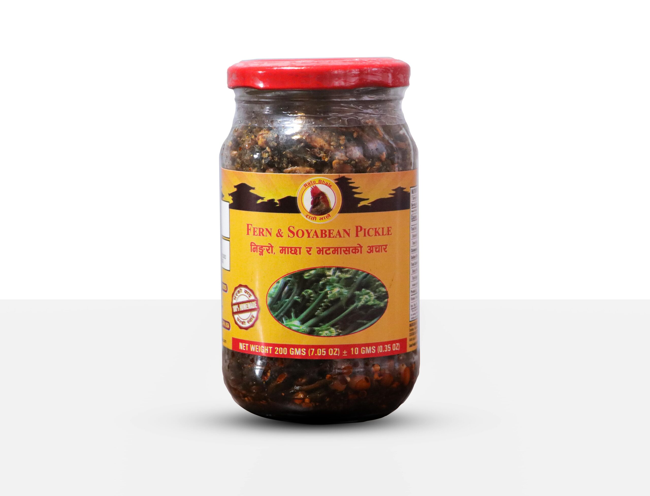 Fern and Soyabean Pickle by Rato Bhale – traditional Nepali niguro and soyabean achar