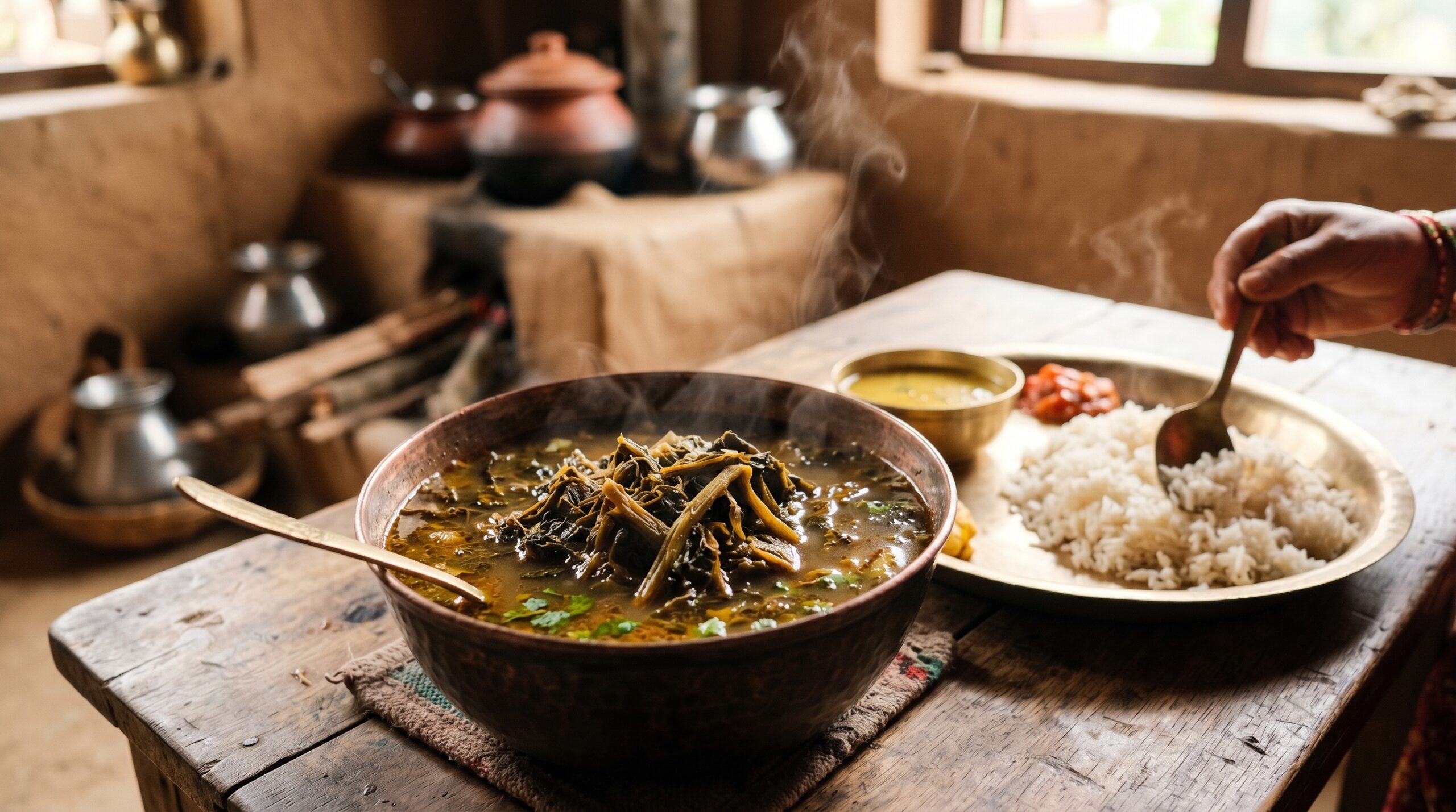 Gundruk Nepali fermented leafy greens traditional Himalayan superfood