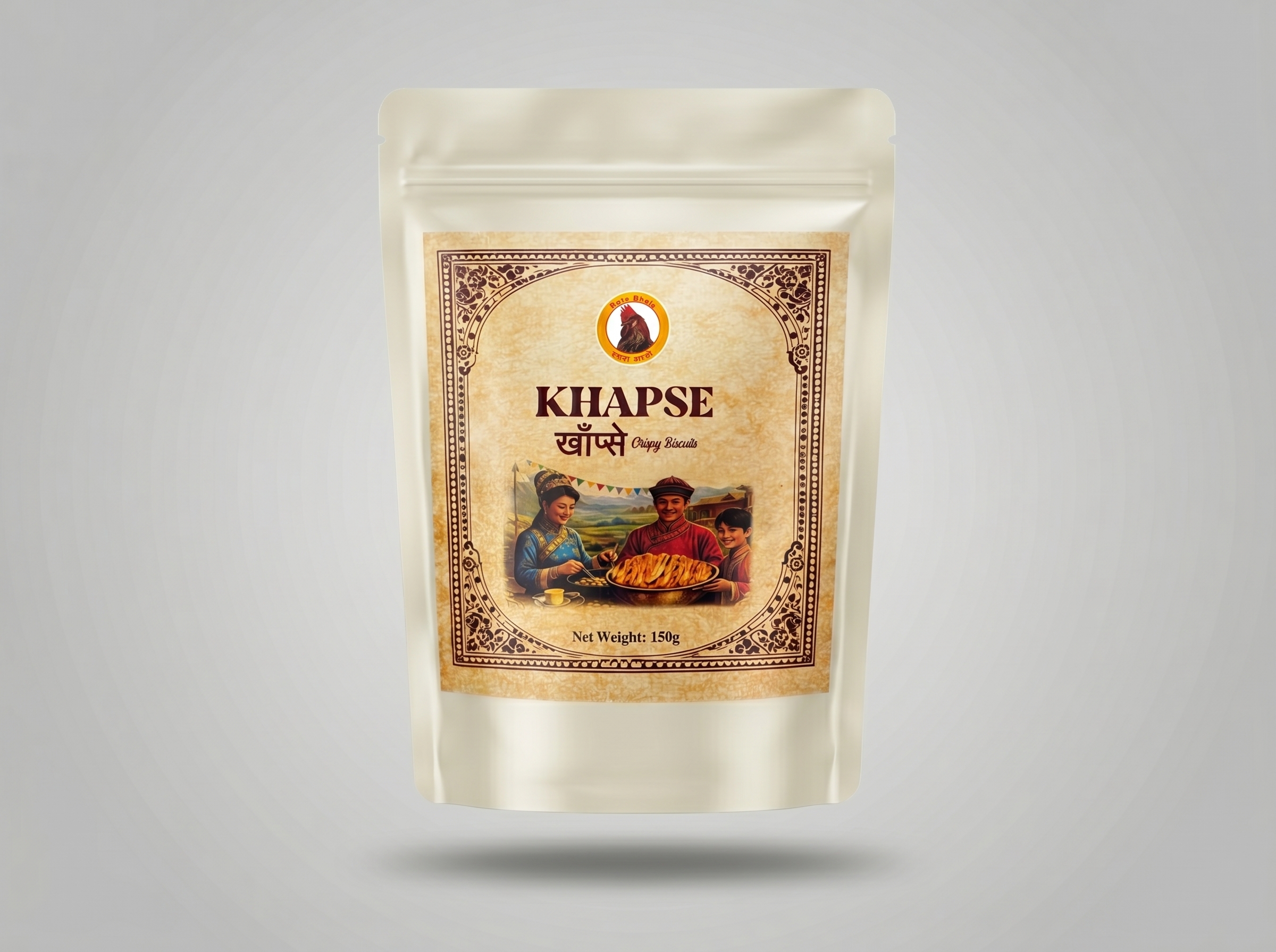 Khapse traditional Nepali festive sweet crispy snack Rato Bhale
