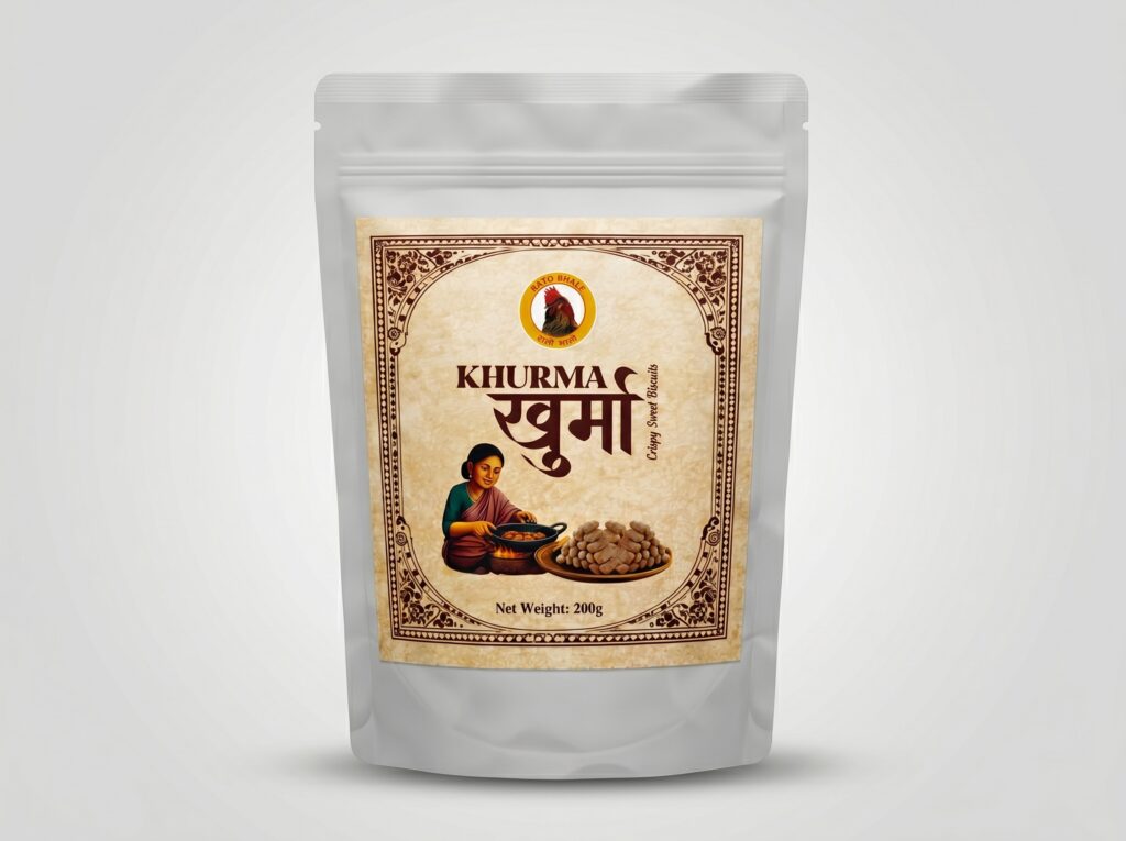Khurma traditional Nepali sweet crispy snack Rato Bhale