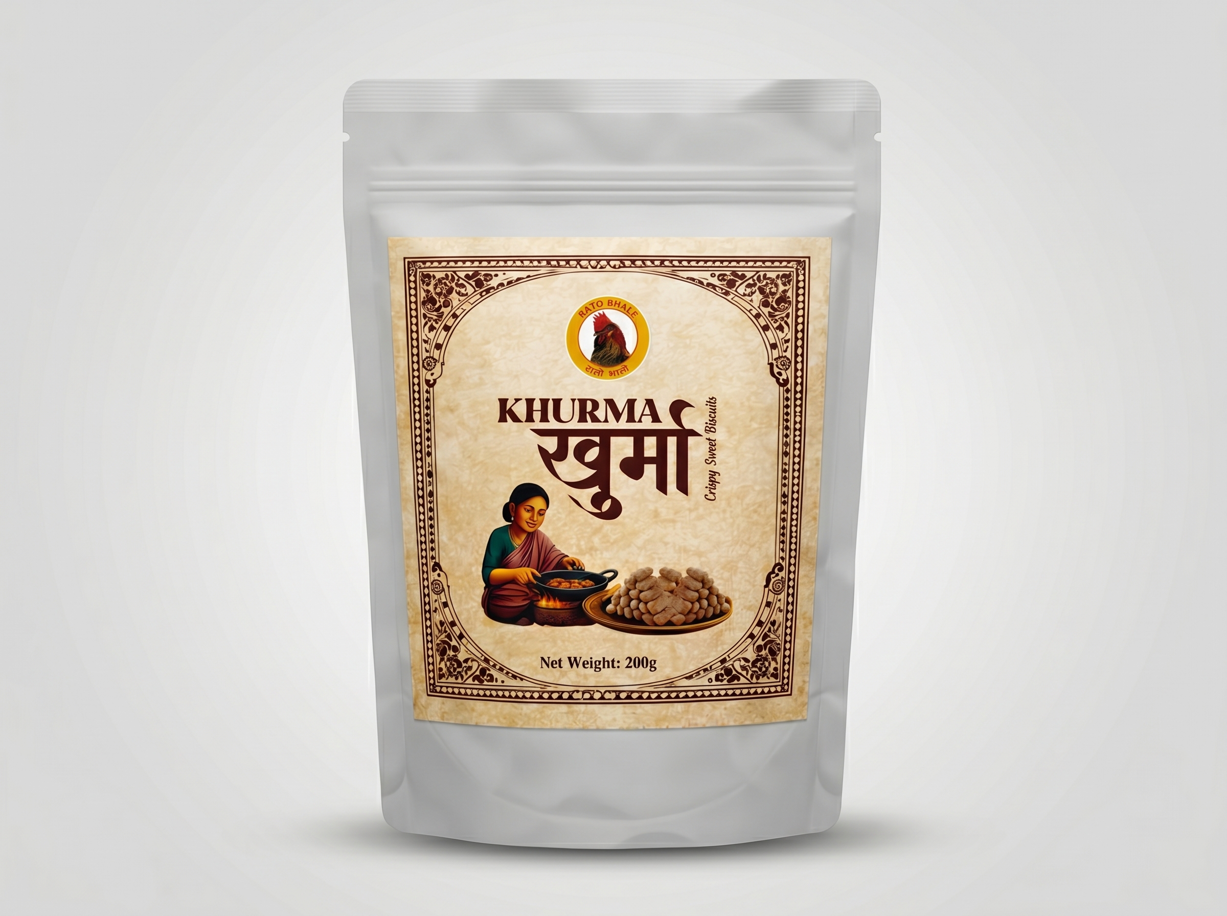 Khurma traditional Nepali sweet crispy snack Rato Bhale