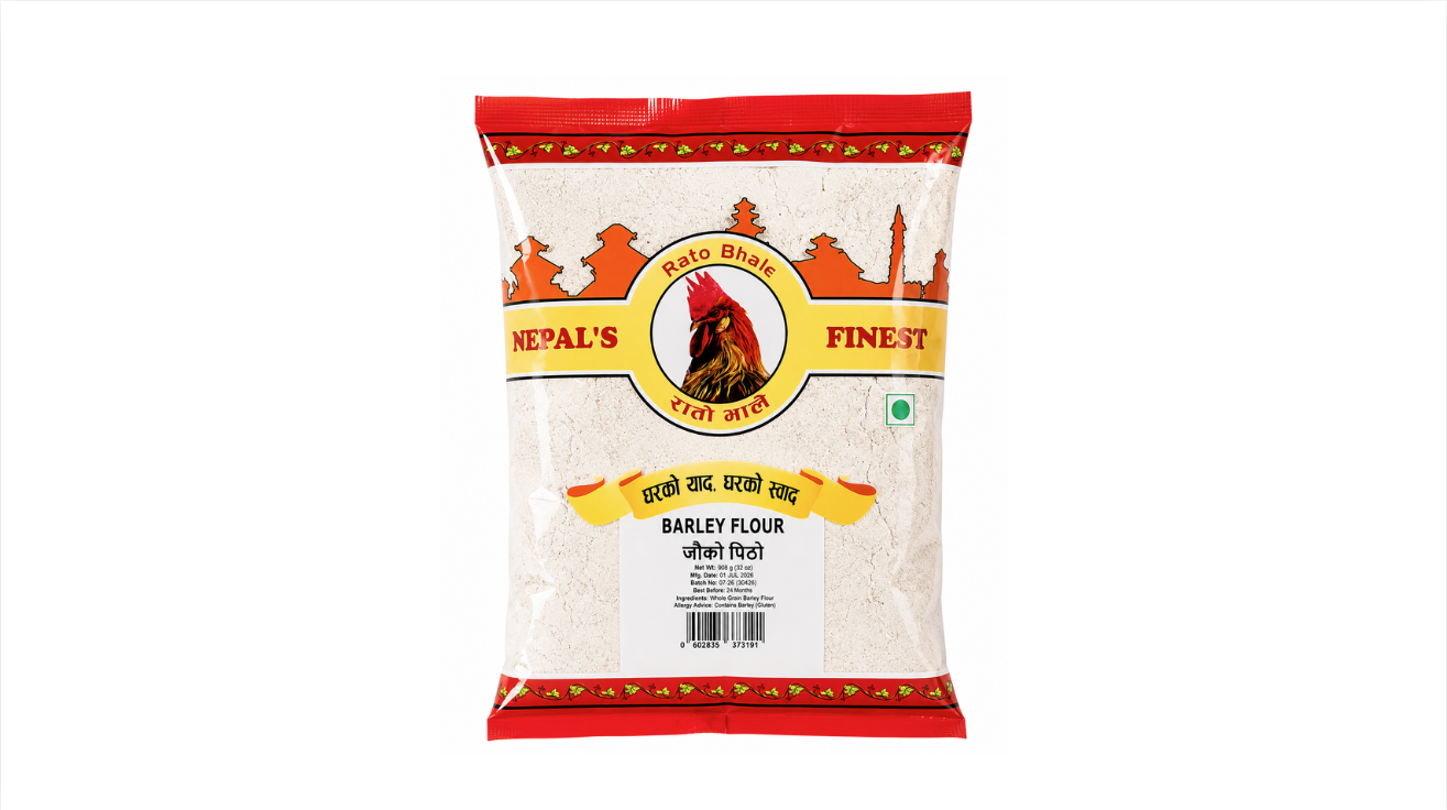 Premium Whole Grain Barley Flour by Rato Bhale